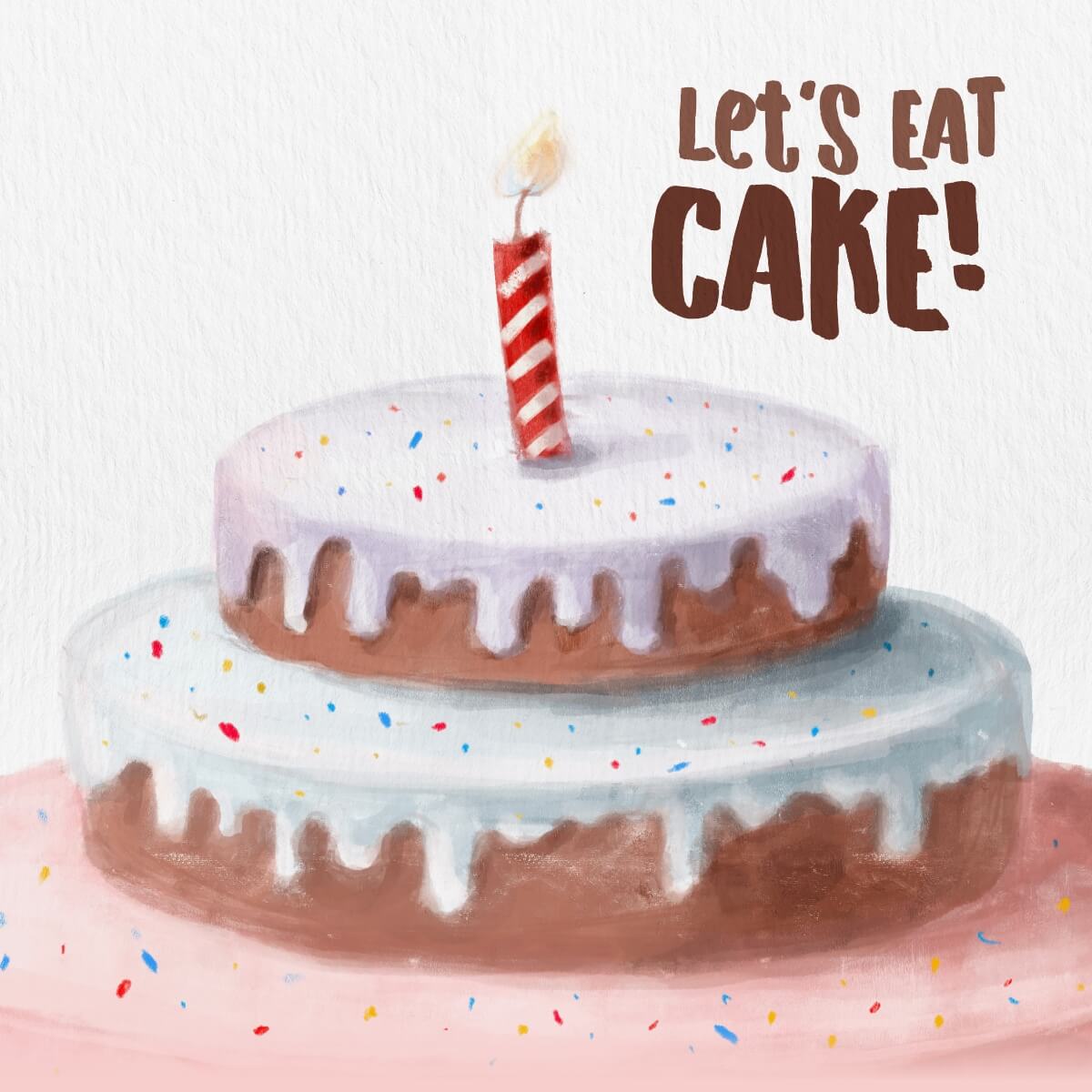 Card Let's eat cake!