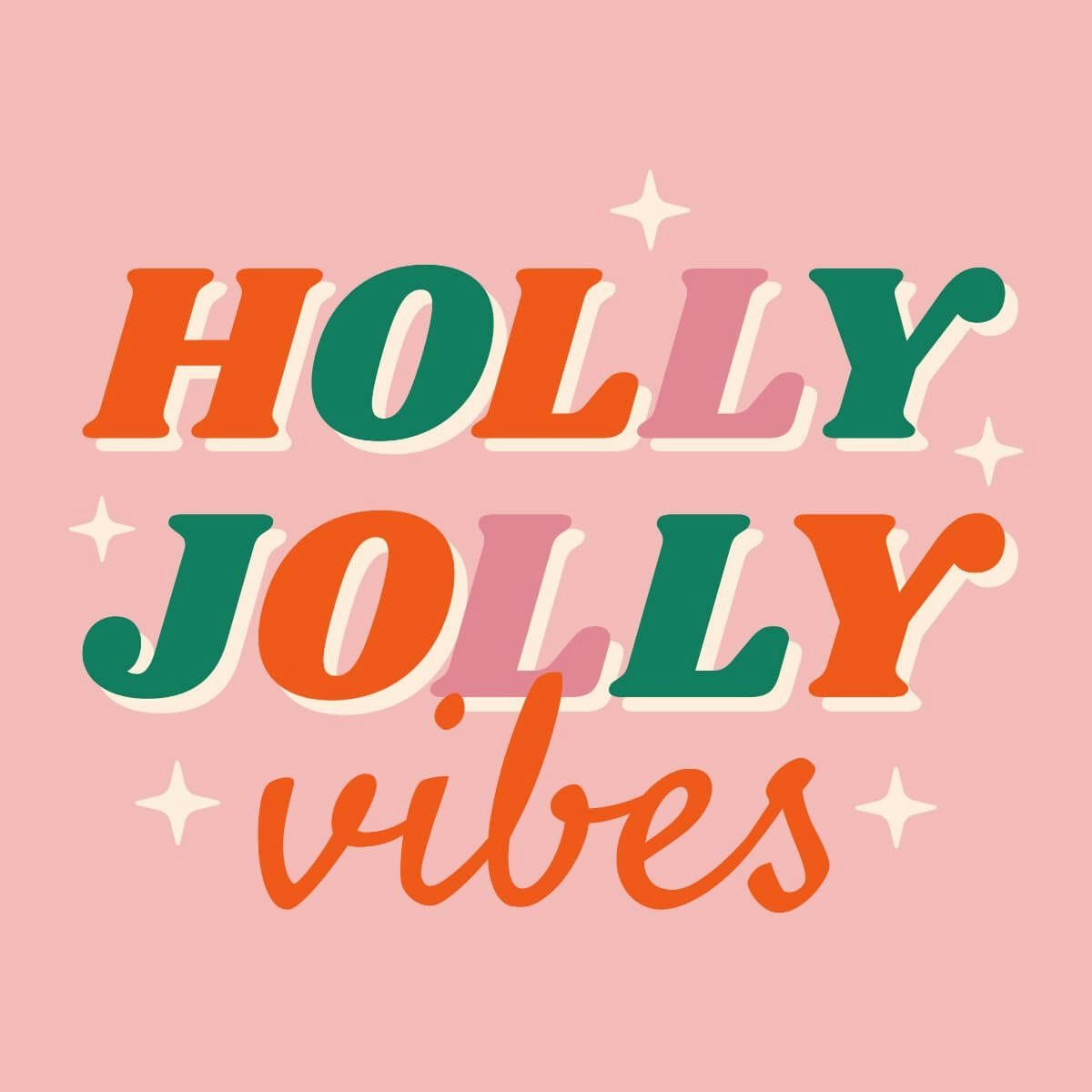 Card Holly Jolly Vibes