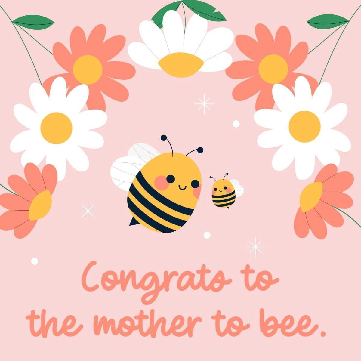 Card Congrats to the mother to 'bee'