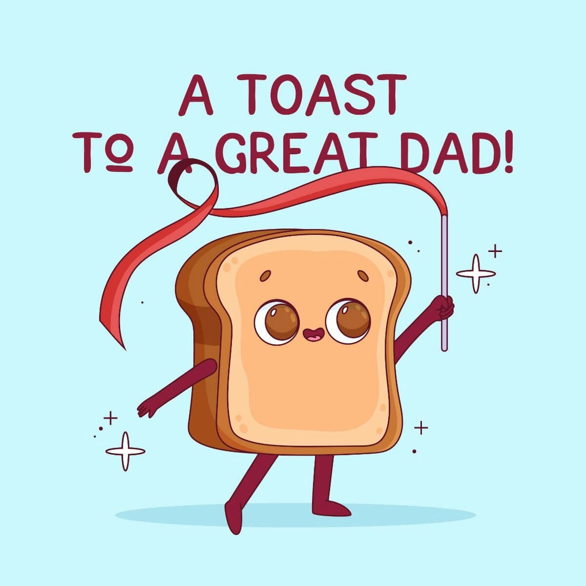 Card A toast to a great dad