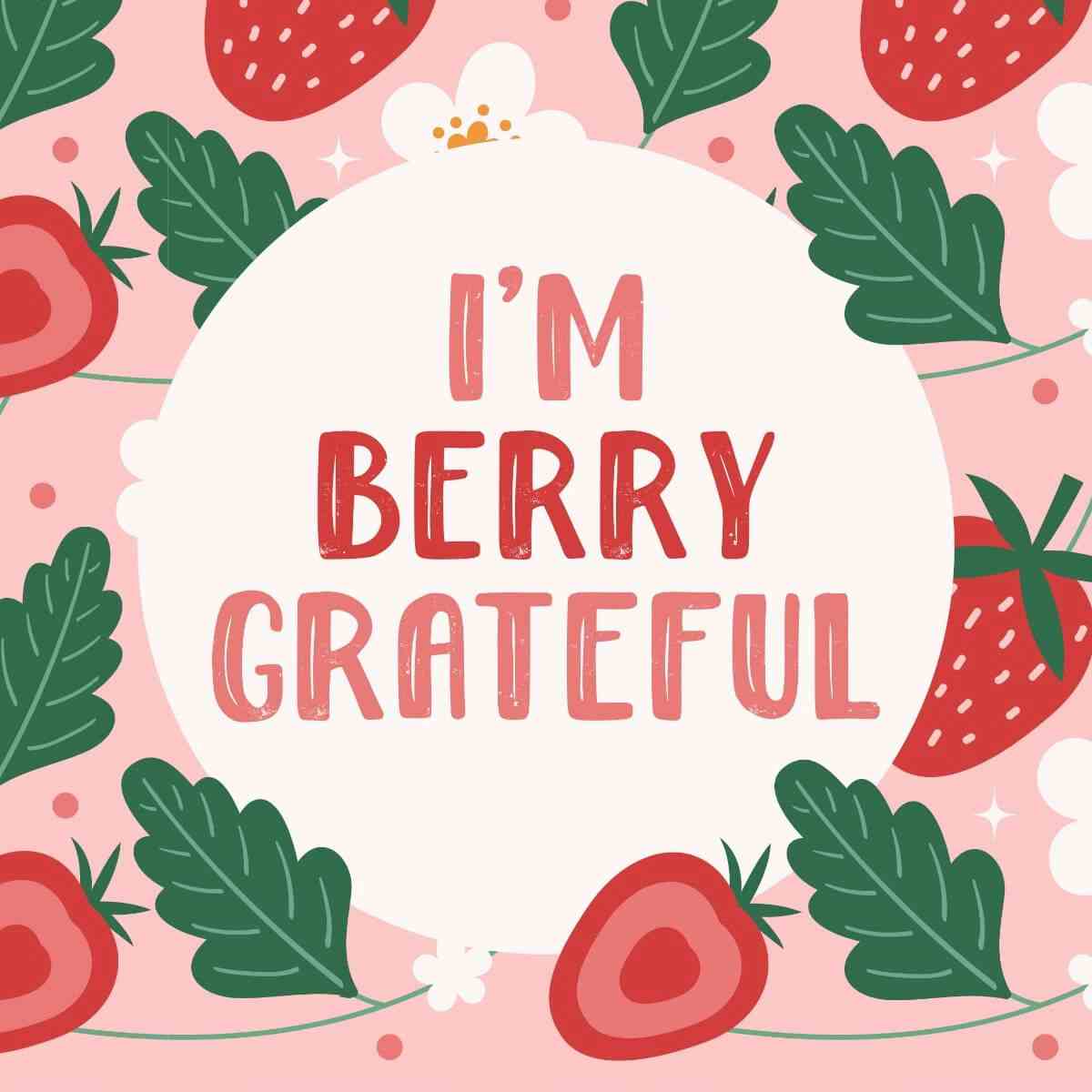 Card I'm Berry Grateful