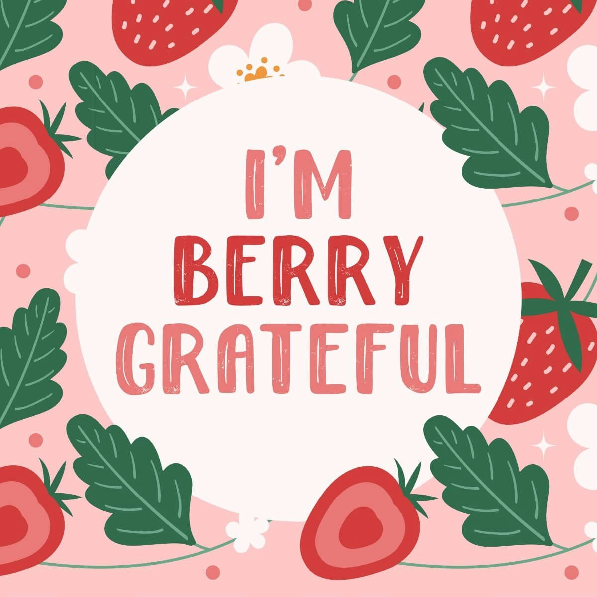 Card I'm Berry Grateful