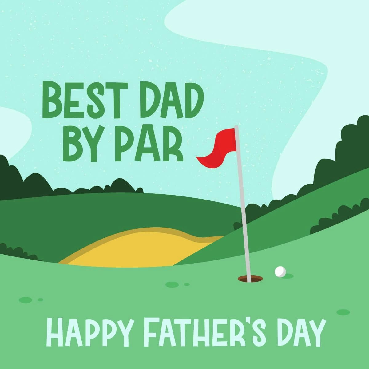 Card Best Dad by par