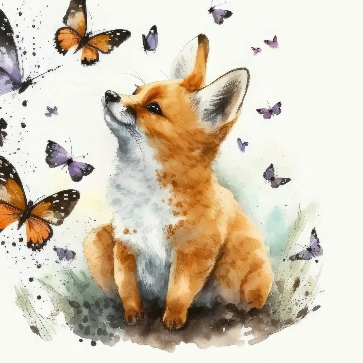 Card Curious Fox