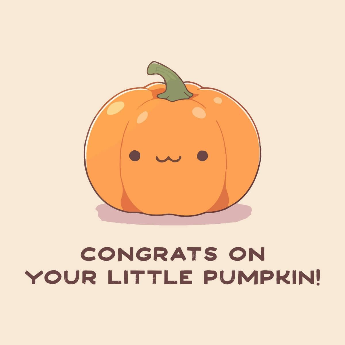 Card Congrats on your little pumpkin