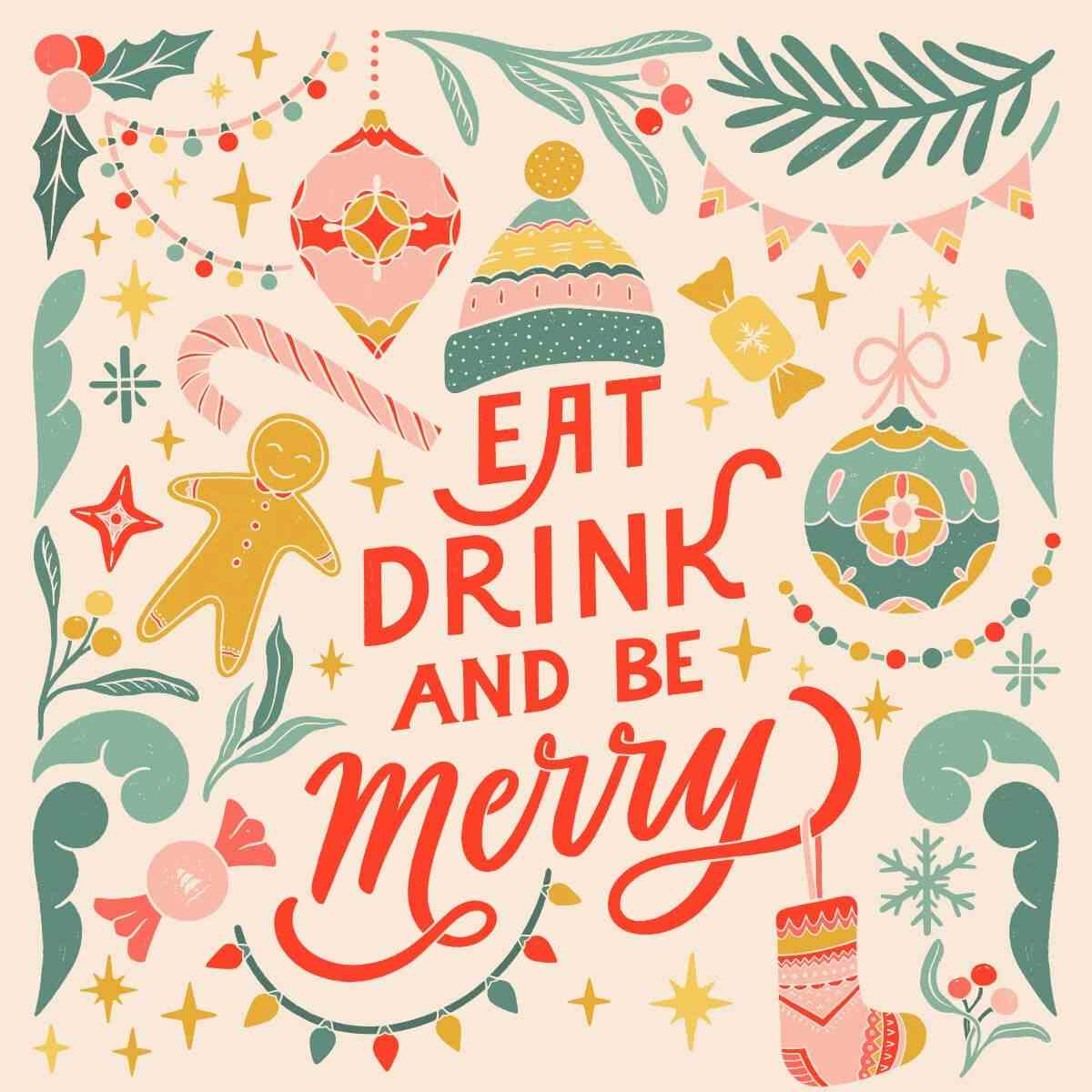Card Eat, Drink, and be Merry
