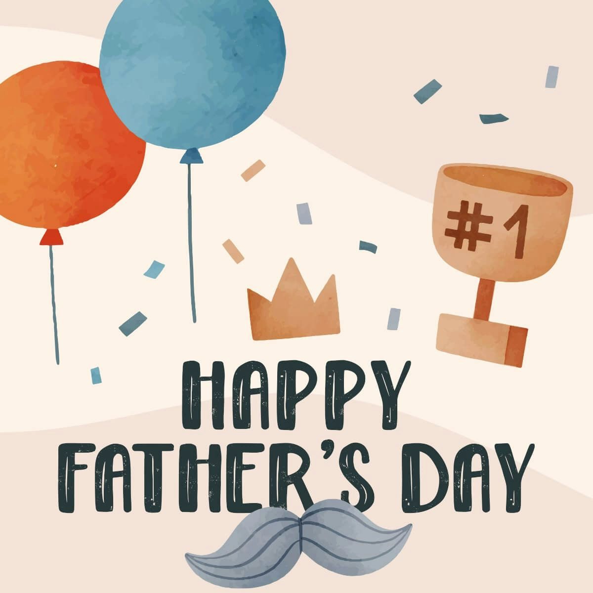 Card Happy Fathers Day