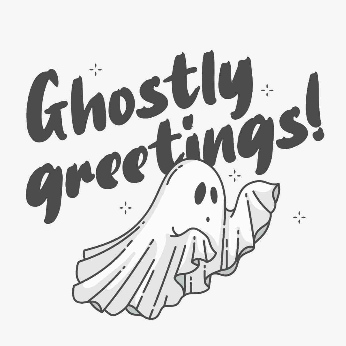 Card Ghostly Greetings