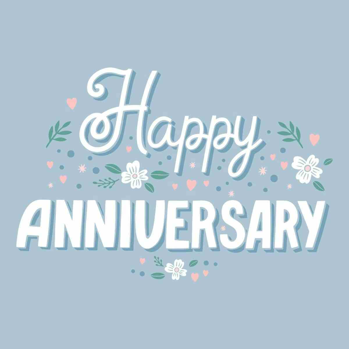 Card Happy Anniversary Floral