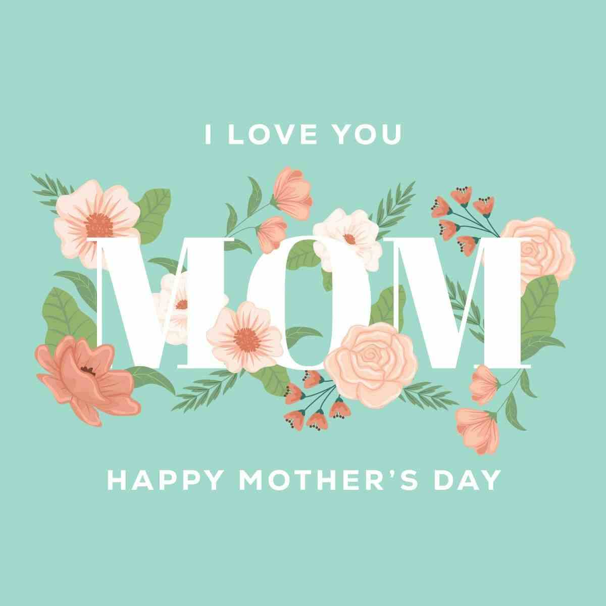 Card Love you Mom