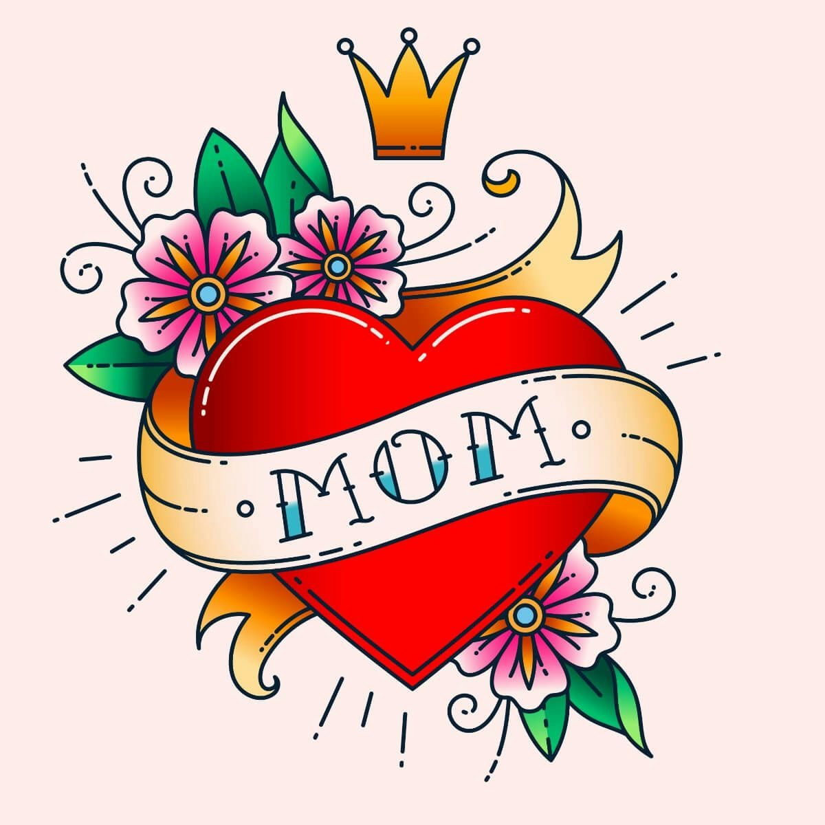 Card Mom Tattoo