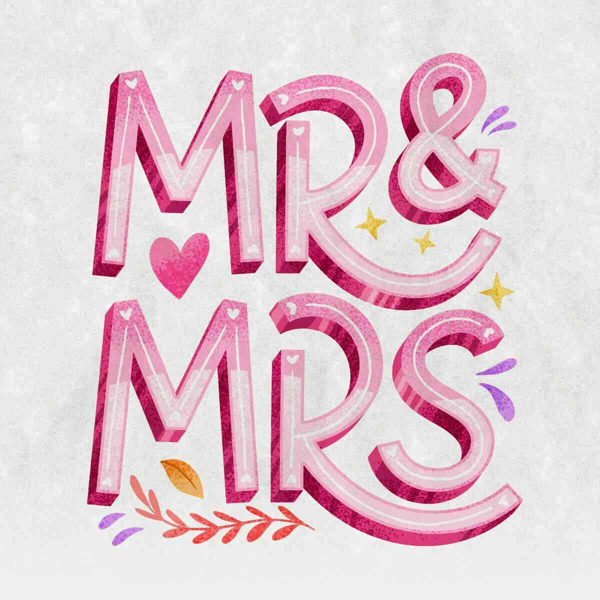 Card Mr & Mrs 