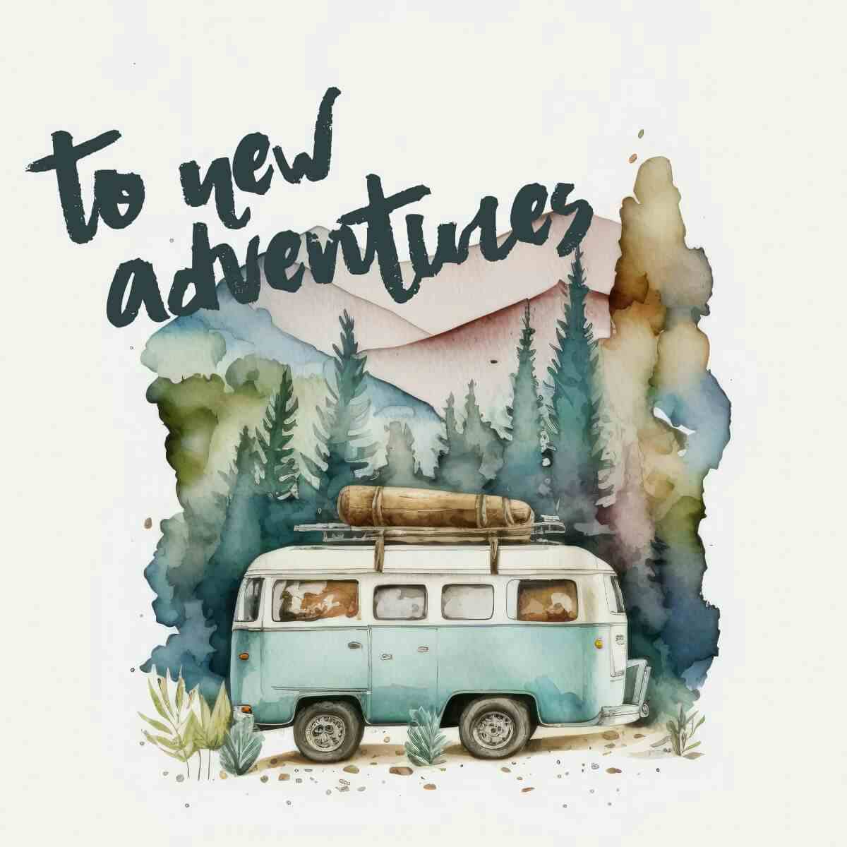 Card To new adventures