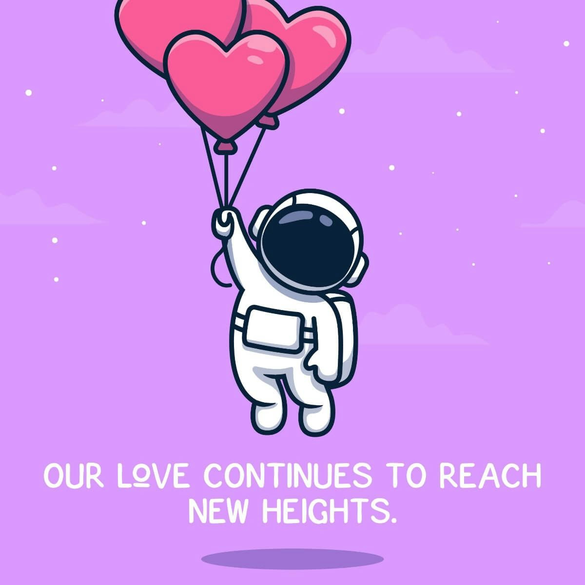 Card Our love continues to reach new heights