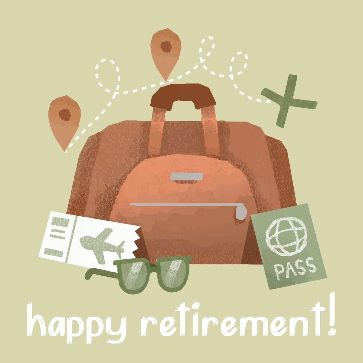 Card Retirement Travel 