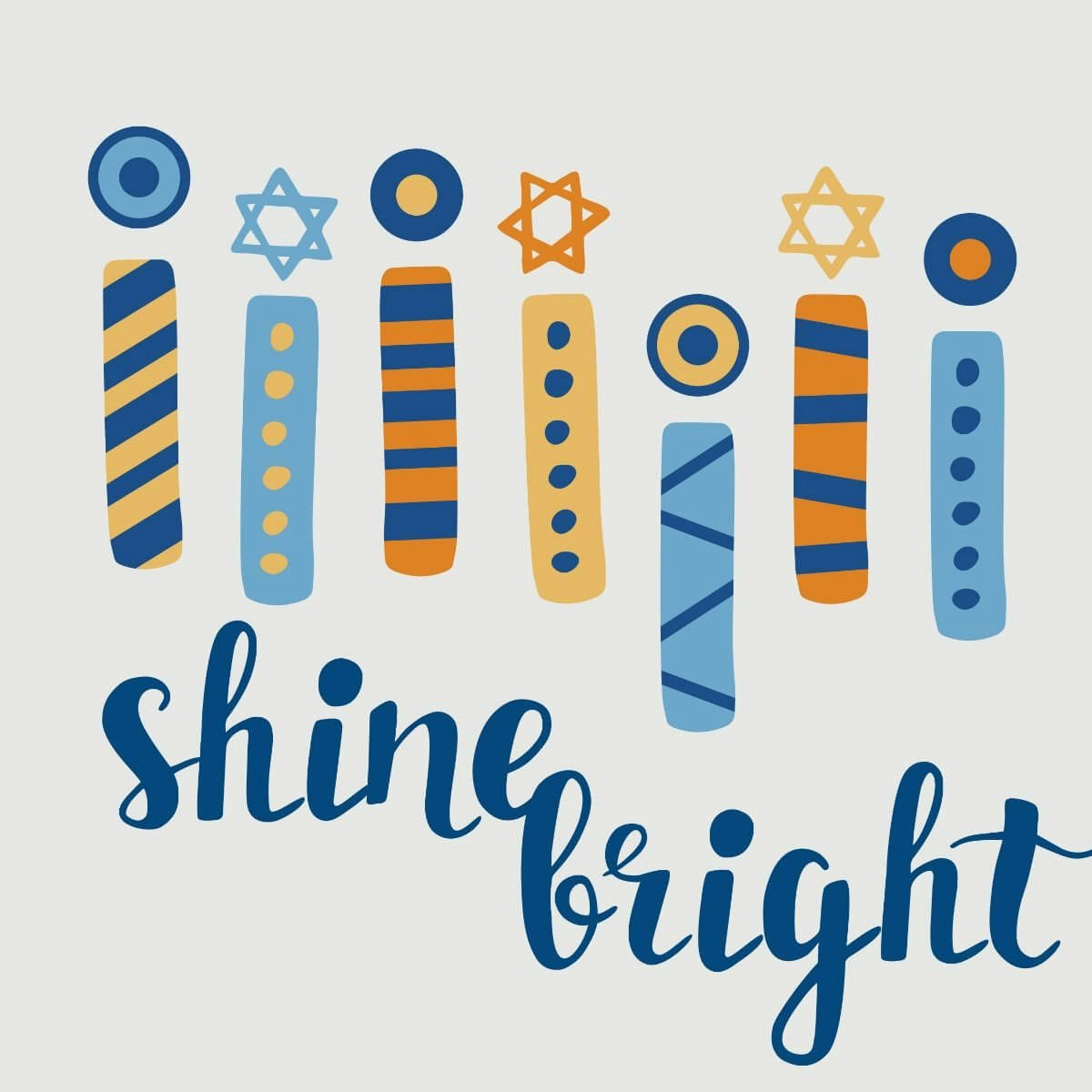 Card Hanukkah Shine Bright