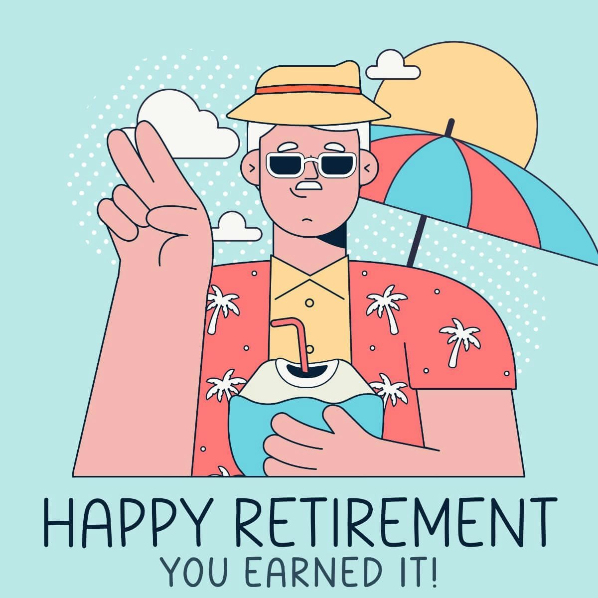 Card Happy Retirement, you earned it